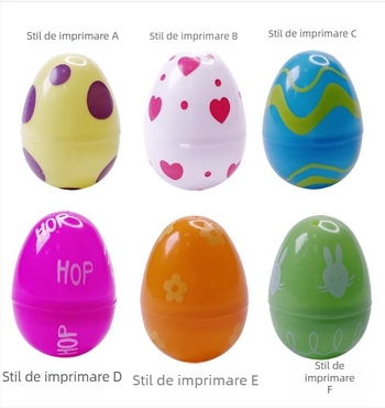 DIY Paște: Ouă din plastic cu design de iepuraș, ouă surpriză cu închidere răsucită pentru petreceri