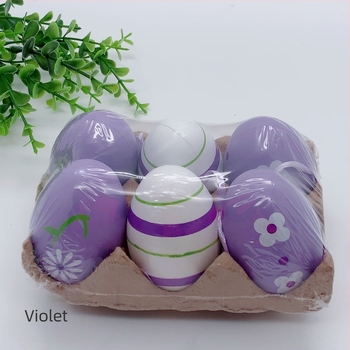 Ou de Paște pictat manual cu doodle – ou decorativ educațional DIY, colorat, ou artificial