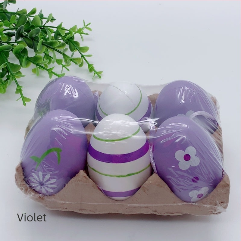 Ou de Paște pictat manual cu doodle – ou decorativ educațional DIY, colorat, ou artificial