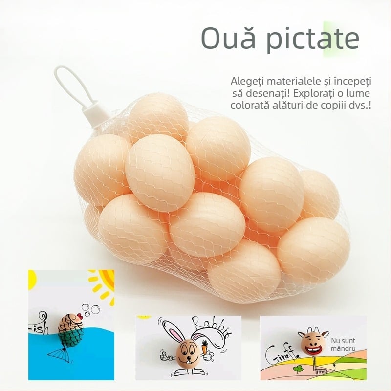 Ouă de Paște realiste, lucrate manual, pentru copii din grădiniță – cadou, decor pentru casă și petreceri, accesorii suspendate creative
