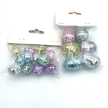 Ou de Paște din burete și plastic cu strasuri – dimensiuni 4, 6 și 8 cm