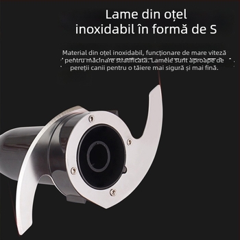 Shanghao Mașină electrică pentru pastă de usturoi și ghimbir, râșniță de bucătărie multifuncțională pentru pastă de usturoi, pastă de ghimbir, umplutură vegetală și măcinarea cărnii, capacitate 1–3 L, 350 W, 10.000 rpm