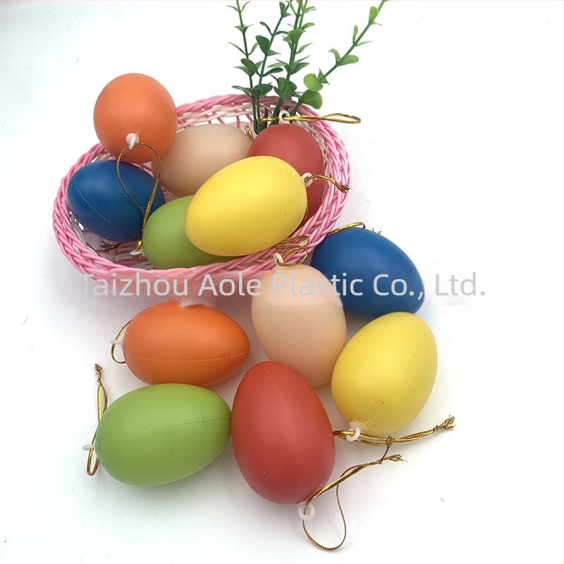 Ouă de Paște din plastic, ouă mici colorate decorative, decorațiuni de Paște, vânzare en gros
