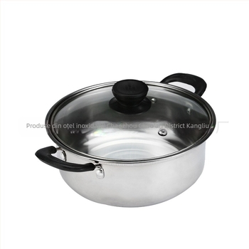 Set de oale din oțel inoxidabil pentru supă, stil american, cinci piese, 16–24 cm, cutie cadou personalizabilă.