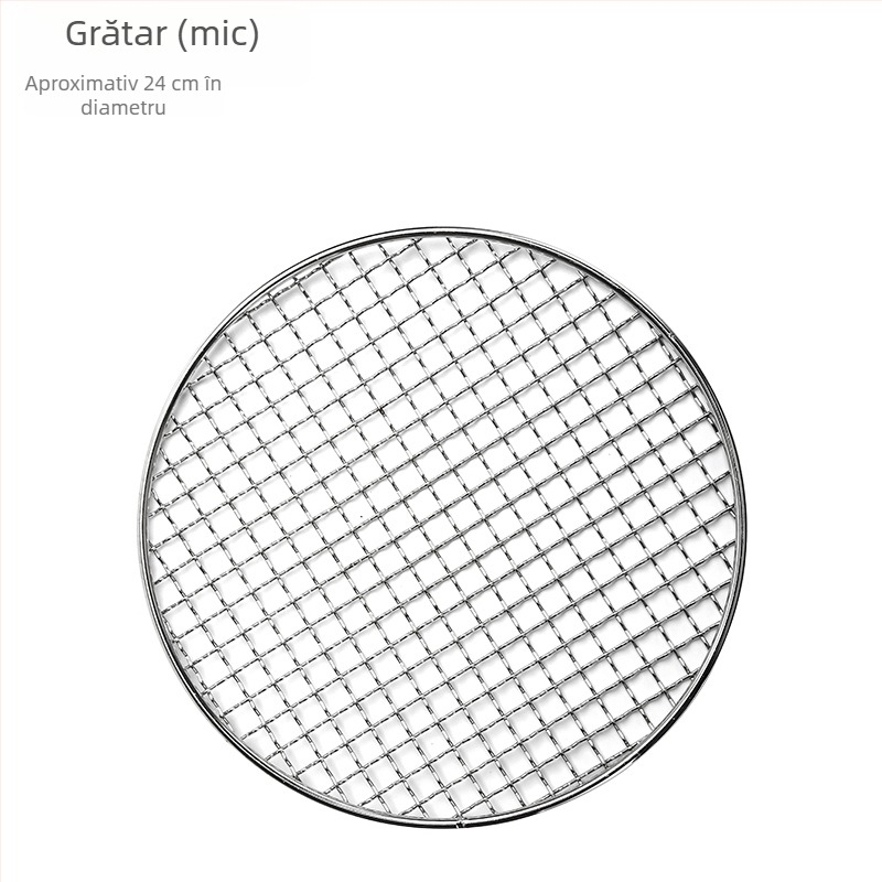 Instrumente pentru prepararea ceaiului la foc, plasă de grătar din oțel inoxidabil 304, suport circular pentru cărbune, plasă metalică pentru grătar