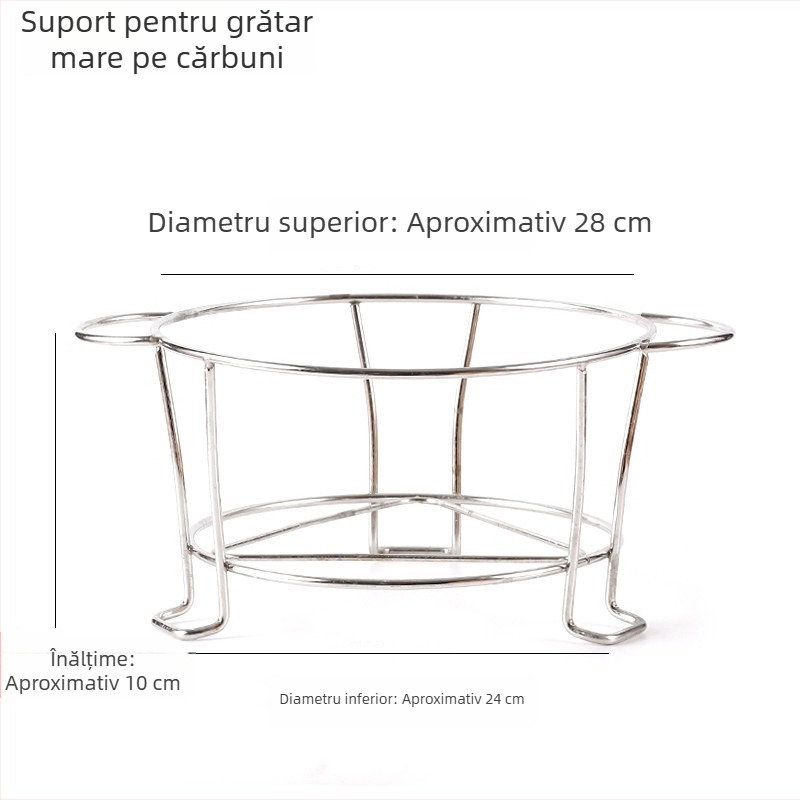 Instrumente pentru prepararea ceaiului la foc, plasă de grătar din oțel inoxidabil 304, suport circular pentru cărbune, plasă metalică pentru grătar