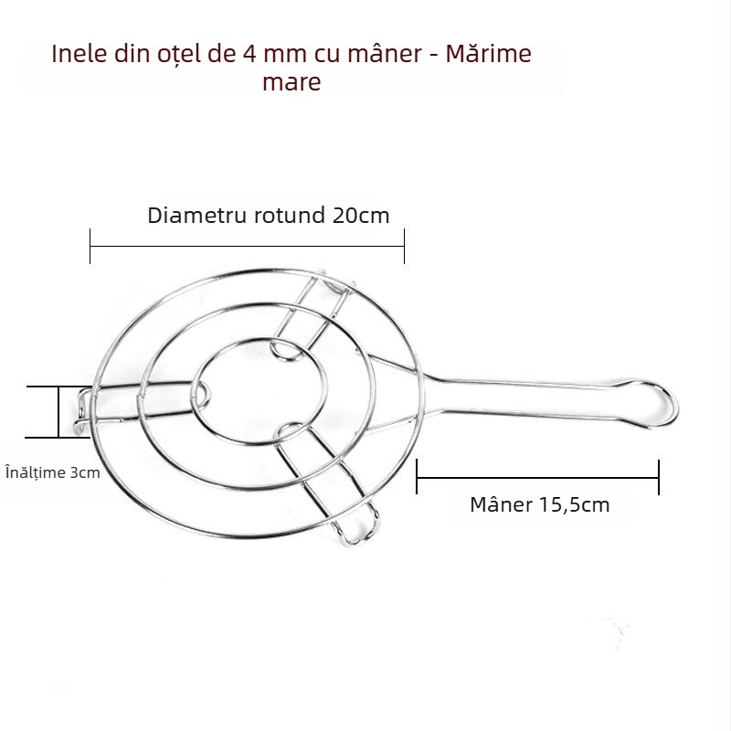 Raft de aburi din oțel inoxidabil 304, cu picioare scurte și mâner, tavă de aburi îngroșată pentru oale sub presiune, multifuncțional pentru uz casnic