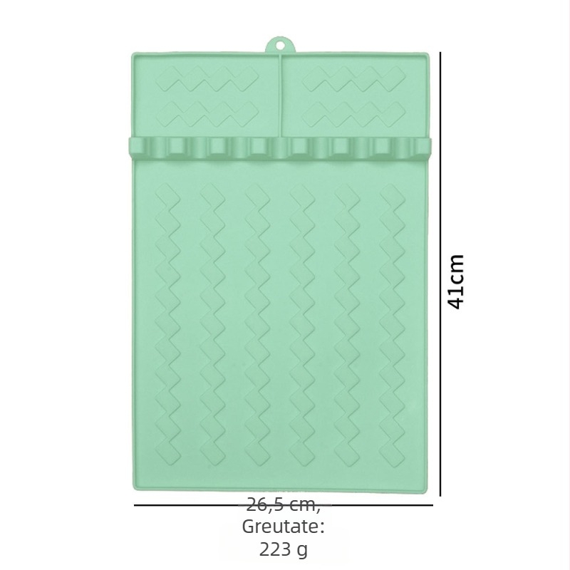 Covoraș din silicon pentru BBQ și grătar, utilizare în exterior, rezistent la temperaturi înalte, drenajul uleiului, design piatră neagră