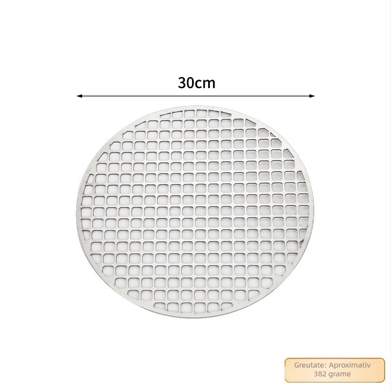 Grilă rotundă din oțel inoxidabil 410, pentru sobe externe, portabilă, plasă groasă pentru cuptor