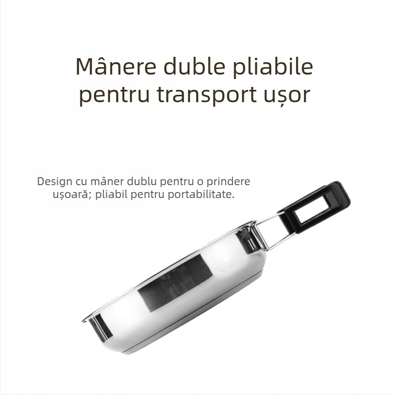 Set de vase pentru exterior — portabil pentru camping, ustensile de bucătărie pentru picnic, tigăi și set complet de plită