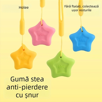 Radieră în formă de stea cu cinci colțuri – ștergere curată, fără reziduuri, pentru copii 6–18 ani, unisex