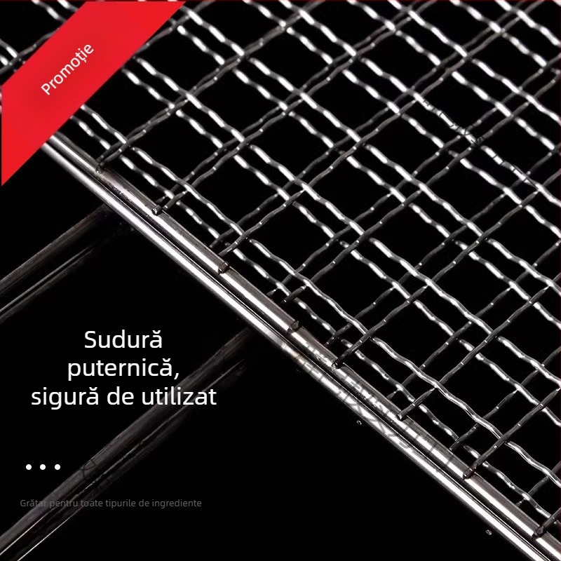 Placă din oțel inoxidabil pentru grătar cu plasă pentru pește, clips de grătar, accesoriu pentru grill, calitate alimentară