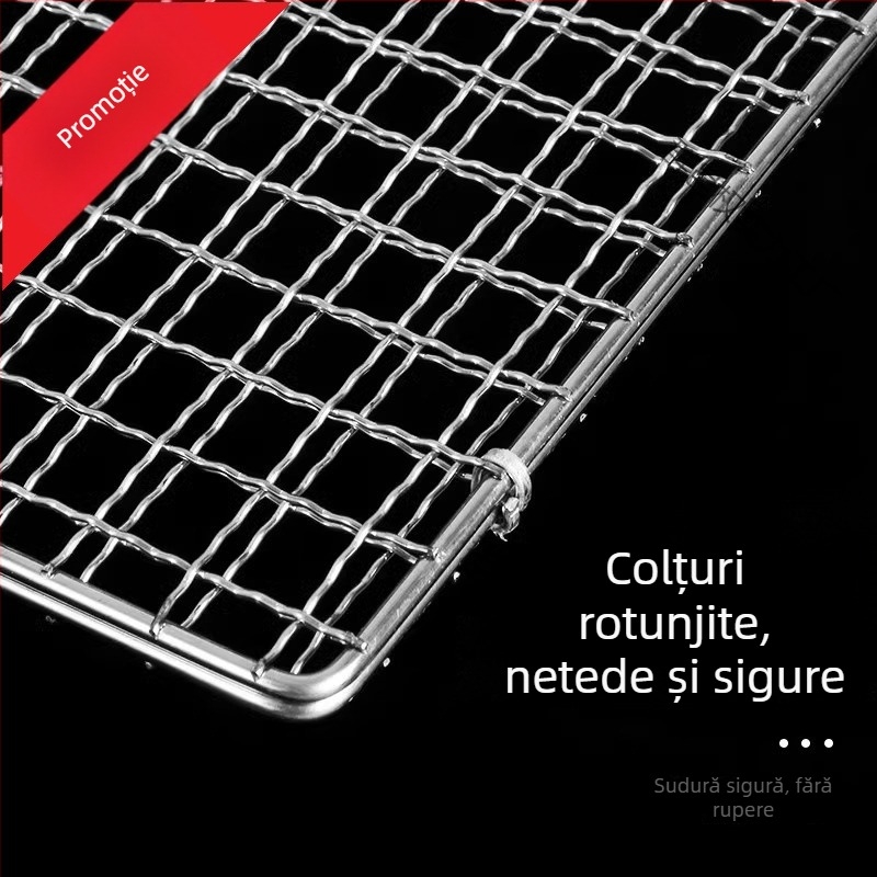 Placă din oțel inoxidabil pentru grătar cu plasă pentru pește, clips de grătar, accesoriu pentru grill, calitate alimentară