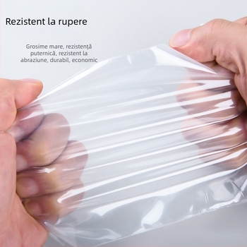 Pungi transparente PE cu fermoar pentru alimente, sigilate pentru menținerea prospețimii, dimensiuni mici și mari, groase