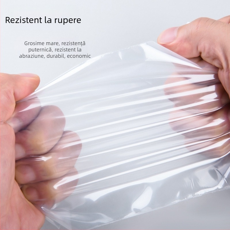 Pungi transparente PE cu fermoar pentru alimente, sigilate pentru menținerea prospețimii, dimensiuni mici și mari, groase