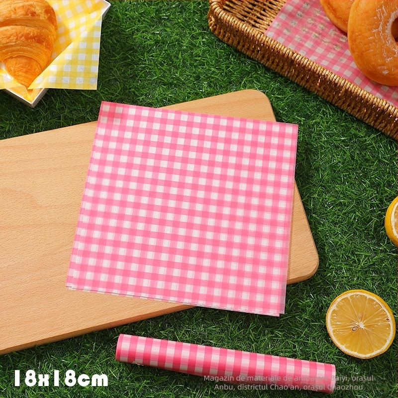 Pergament de copt cu acoperire siliconică, absorbant de ulei pentru prăjituri, burgeri și pâine, 18 cm