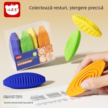 Little Genius piatră senzorială cu aromă de lime, radieră pentru elevi, ADHD, antrenament creativ de atenție