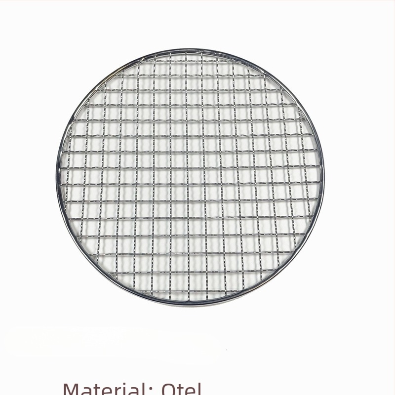 Grătar rotund din oțel inoxidabil pentru grătar cu cărbuni, portabil