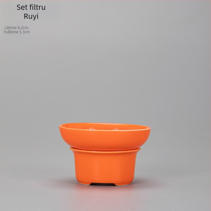 Accesorii ceramice pentru ceremonia ceaiului — Ceainic cu mâner, ceainic de servire, cești de ceai, ceșcă de spălare a ceaiului, recipient pentru ceai, ceașcă cu mâner lateral, ceașcă de echitate, aparat de preparare a ceaiului