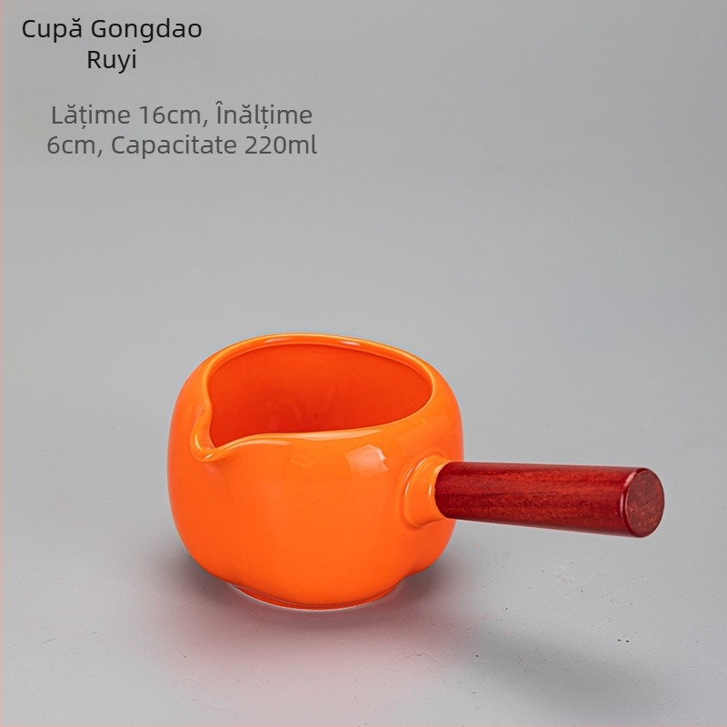 Accesorii ceramice pentru ceremonia ceaiului — Ceainic cu mâner, ceainic de servire, cești de ceai, ceșcă de spălare a ceaiului, recipient pentru ceai, ceașcă cu mâner lateral, ceașcă de echitate, aparat de preparare a ceaiului