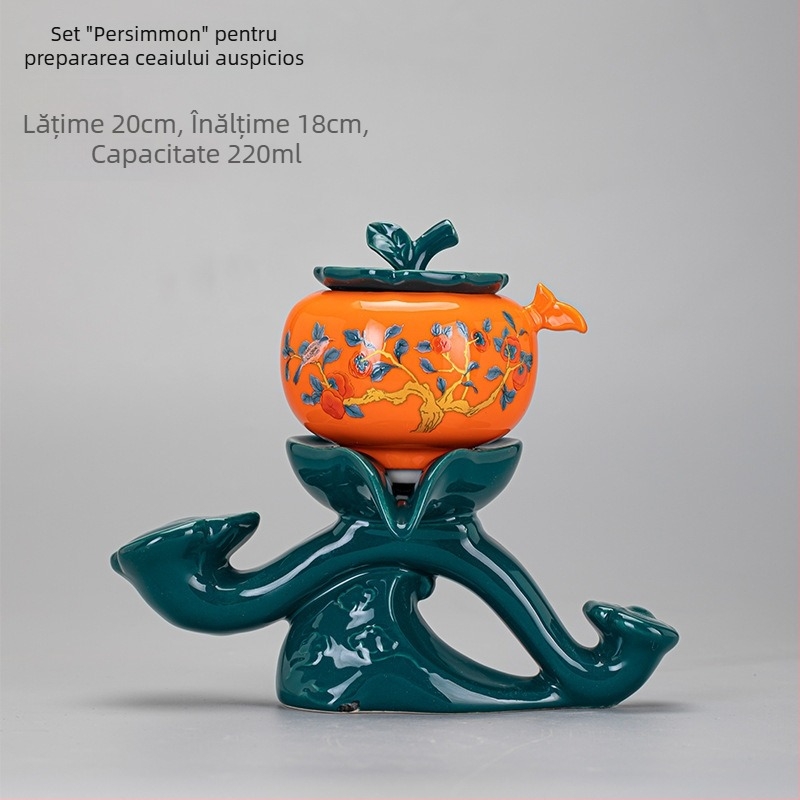 Accesorii ceramice pentru ceremonia ceaiului — Ceainic cu mâner, ceainic de servire, cești de ceai, ceșcă de spălare a ceaiului, recipient pentru ceai, ceașcă cu mâner lateral, ceașcă de echitate, aparat de preparare a ceaiului