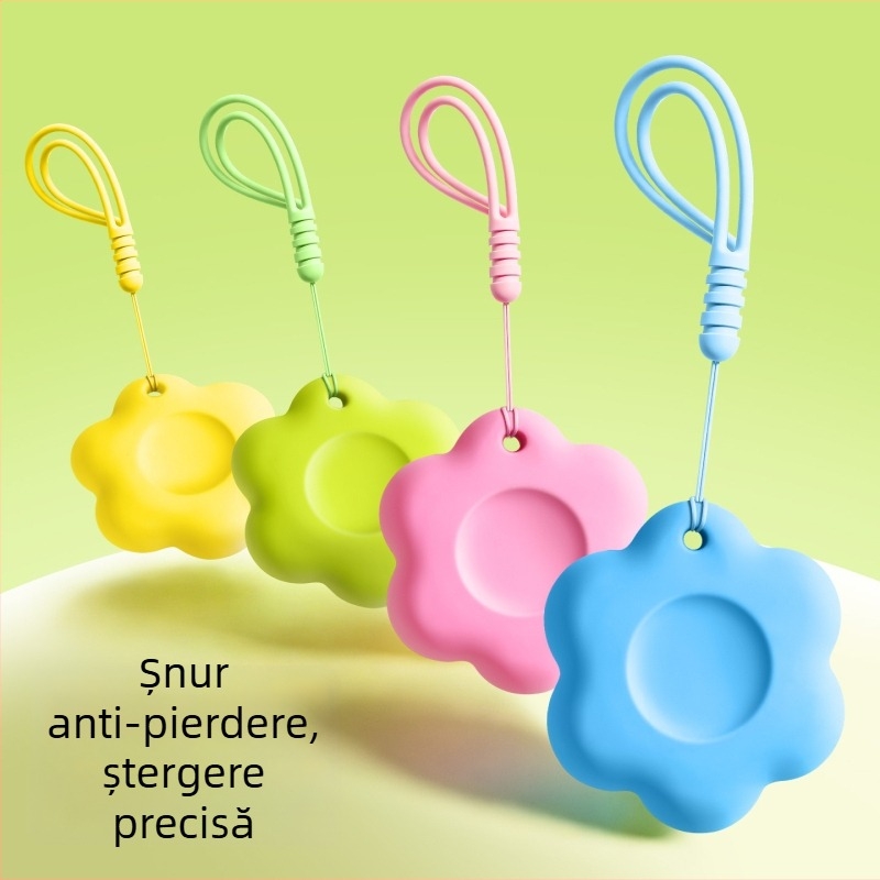 Radieră anti-pierdere, fără reziduuri, curată, pentru copii de grădiniță și clasele primare, formă desen animat, șterge cuvinte și le transformă în linii