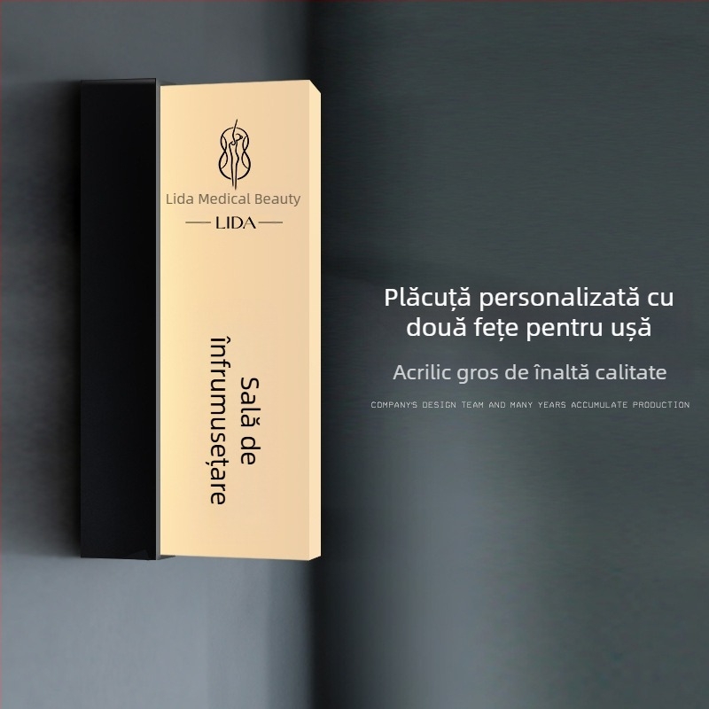 Set de semne luminoase pentru traseu de siguranță în mall: toaletă, ieșire, ghid de lift, numerele de ușă și încăperilor