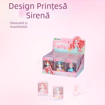 Printesa Sirena: Gumă de șters asamblabilă, în formă de sirenă