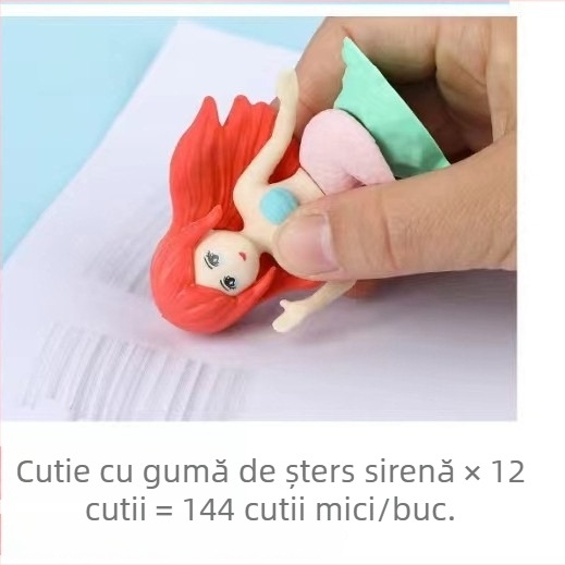 Printesa Sirena: Gumă de șters asamblabilă, în formă de sirenă