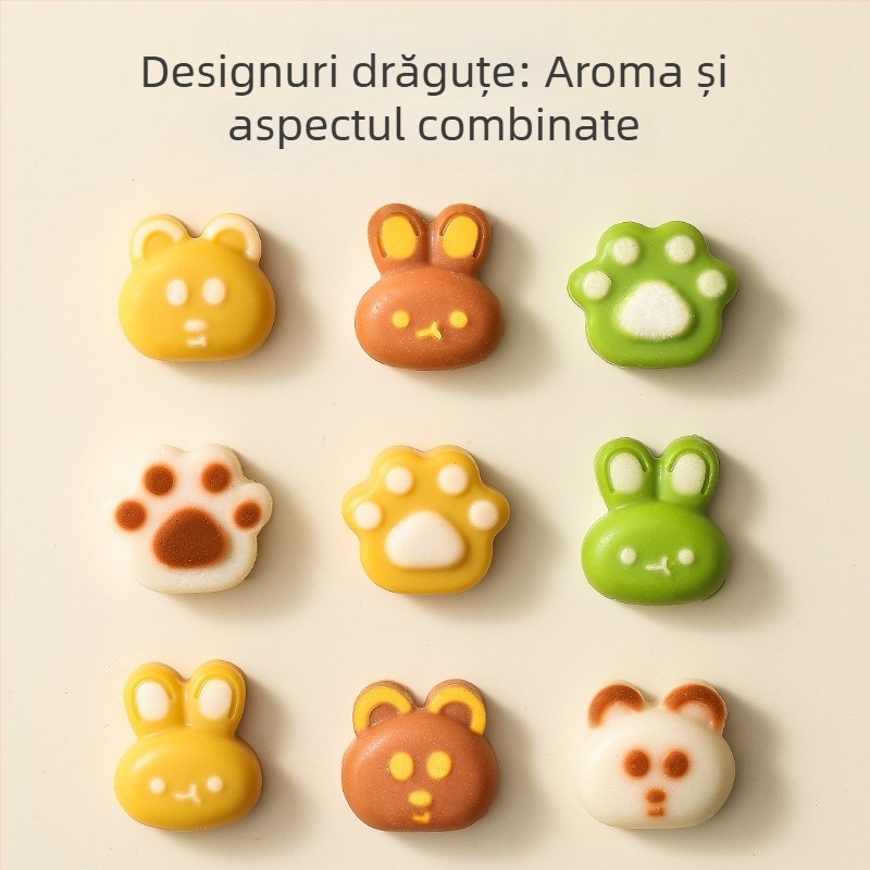 Formă din silicon alimentar pentru prăjituri la abur cu motive de bebeluși desenați, rezistentă la temperaturi înalte, potrivită pentru prăjituri din orez și cofetărie