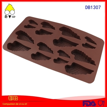 Dubi matriță din silicon pentru ciocolată cu aripi de fluture – 8 perechi de aripi mari și mici, matriță DIY pentru jeleu, unelte creative de copt, matriță mică de biscuiți
