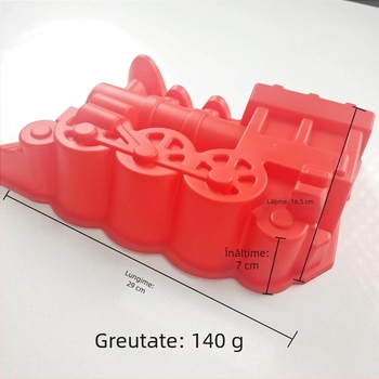 Formă de copt din silicon 3D – trenuleț, formă neregulată pentru prăjituri, pâine și deserturi