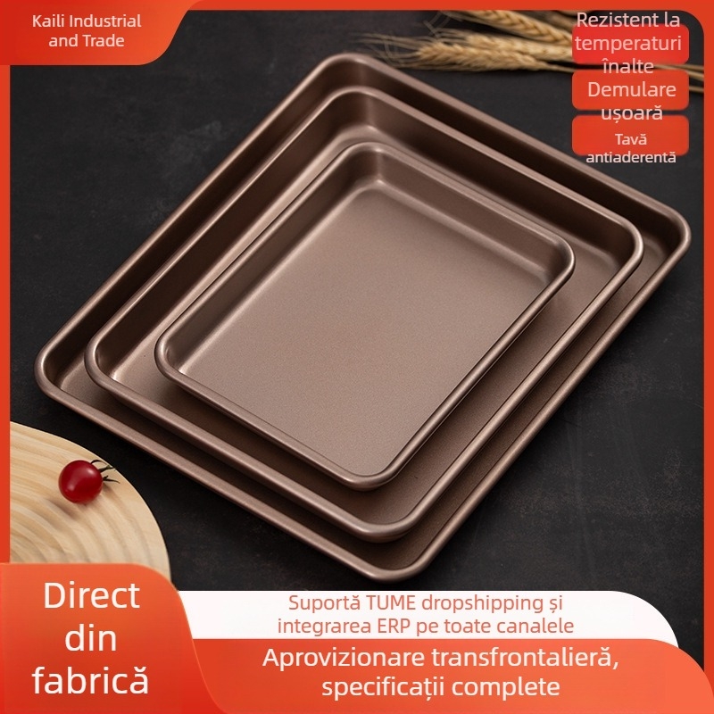 D Tavă de copt cu matriță pentru tiramisu antic – antiaderent, tavă pentru biscuiți și pâine, unealtă de coacere, personalizare