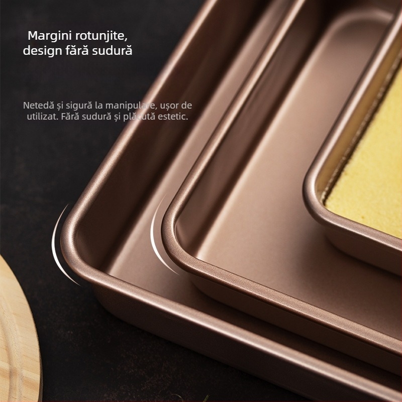 D Tavă de copt cu matriță pentru tiramisu antic – antiaderent, tavă pentru biscuiți și pâine, unealtă de coacere, personalizare