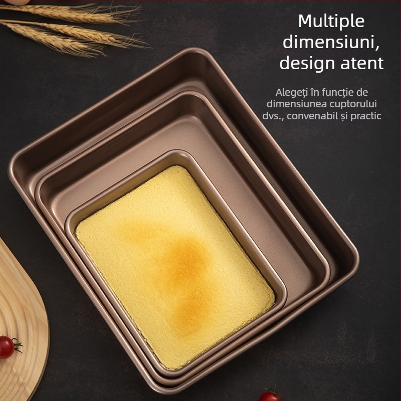 D Tavă de copt cu matriță pentru tiramisu antic – antiaderent, tavă pentru biscuiți și pâine, unealtă de coacere, personalizare