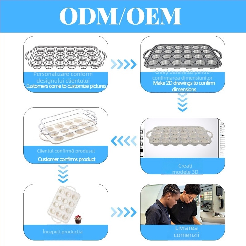 Formă din silicon, 9 bucăți, pentru prăjituri lungi cu valuri, 3D mousse, coacere franțuzească