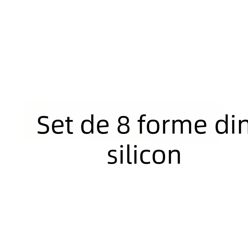 Set de 8 forme din silicon 106 pentru bomboane, ciocolată și coacere de prăjituri