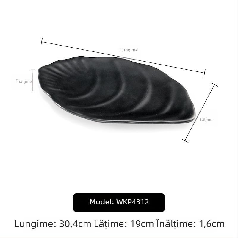 Farfurie melamină A5 pentru hot pot și grătar, dreptunghiulară, neagră, imitație de porțelan din plastic, utilizare comercială