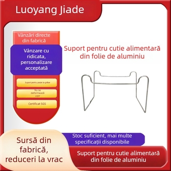 Suport de unică folosință pentru mini oală, cu bol din folie de aluminiu și lampă cu alcool