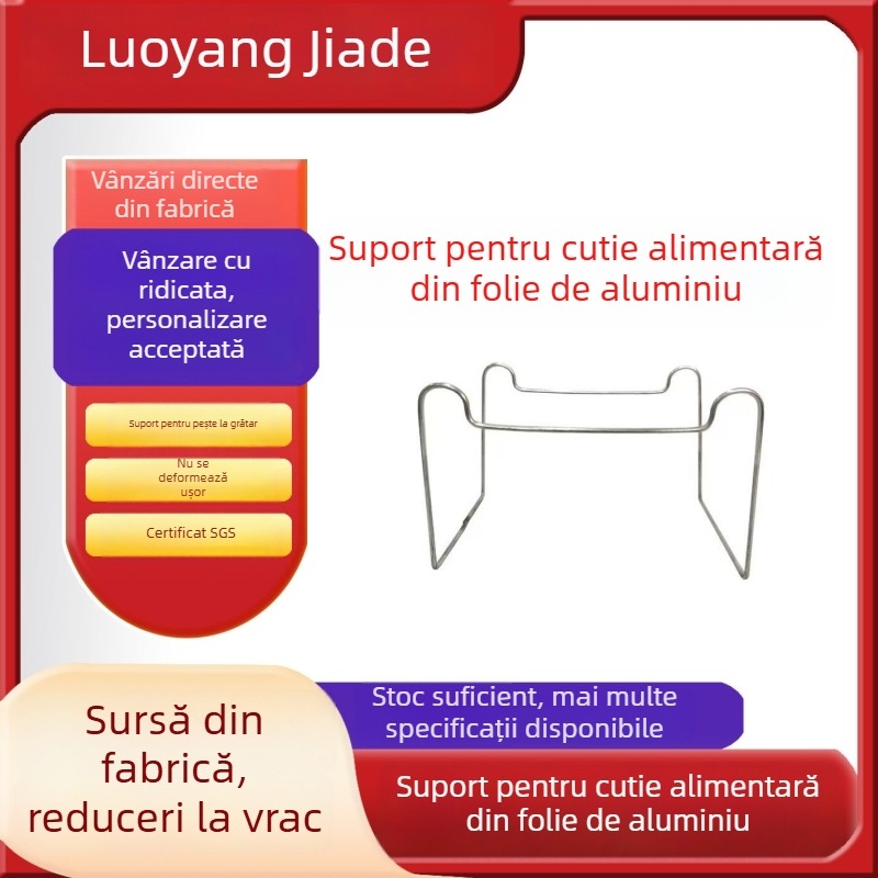 Suport de unică folosință pentru mini oală, cu bol din folie de aluminiu și lampă cu alcool