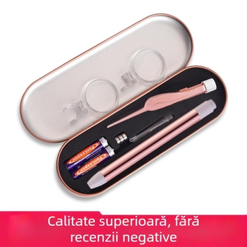 Set de lingurițe luminoase pentru urechi, cu încărcare USB și lupă pentru copii