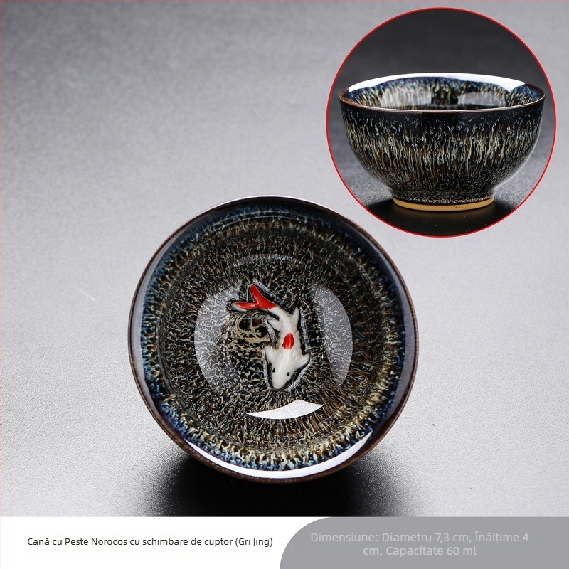 2023 nou model Jun Kiln Jianzhan ceramic cești de ceai – set Gongfu, cu cești mici