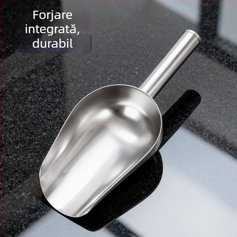 Spatulă din oțel inoxidabil pentru bucătărie – ustensilă multifuncțională pentru făină, orez și gheață