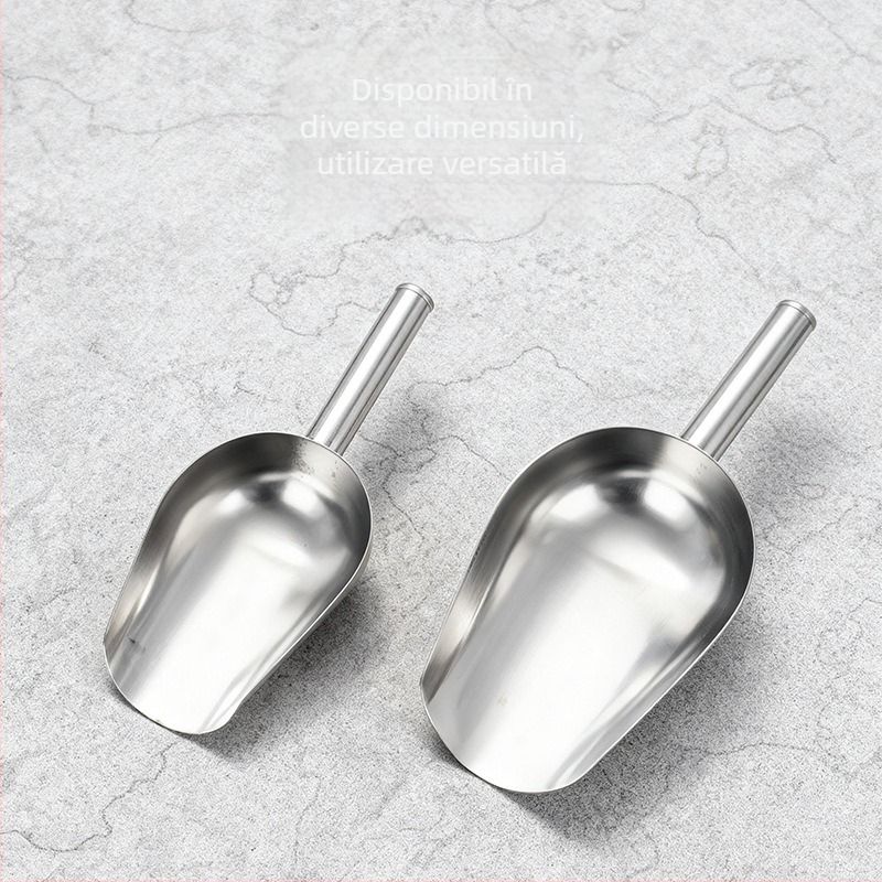 Spatulă din oțel inoxidabil pentru bucătărie – ustensilă multifuncțională pentru făină, orez și gheață