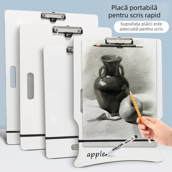 Tablă albă impermeabilă cu două fețe pentru studenți, ușor de șters, portabilă pentru schițe