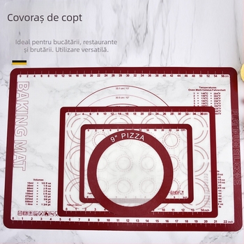Covoraș din silicon platinat pentru coacere, antiaderent, pentru frământat și coacere, macarons, cuptor, pizza și grătar