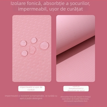 Saltea pentru sărit cu coarda, cu absorbție a șocurilor, antiderapantă, fără miros, pentru antrenamente de acasă, începători în dans, alergare și yoga – liniștită