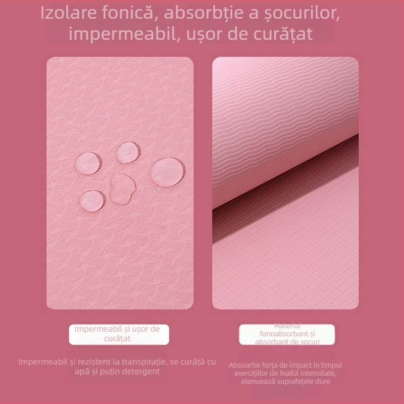 Saltea pentru sărit cu coarda, cu absorbție a șocurilor, antiderapantă, fără miros, pentru antrenamente de acasă, începători în dans, alergare și yoga – liniștită