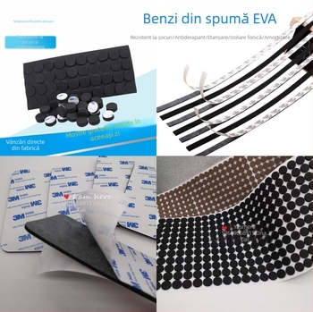 Pad de picior din spumă EVA, autoadeziv, anti-alunecare, absorbant la șocuri, impermeabil și fonoizolant pentru electronice
