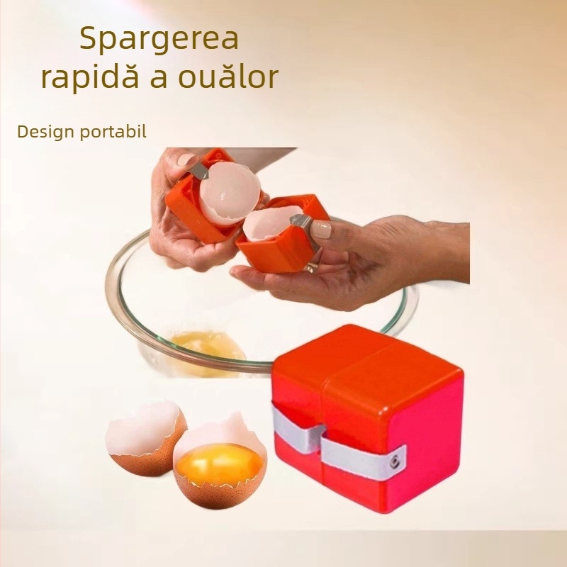 Deschizător portabil pentru ouă, instrument manual pentru spargerea ouălor, tel de bucătărie